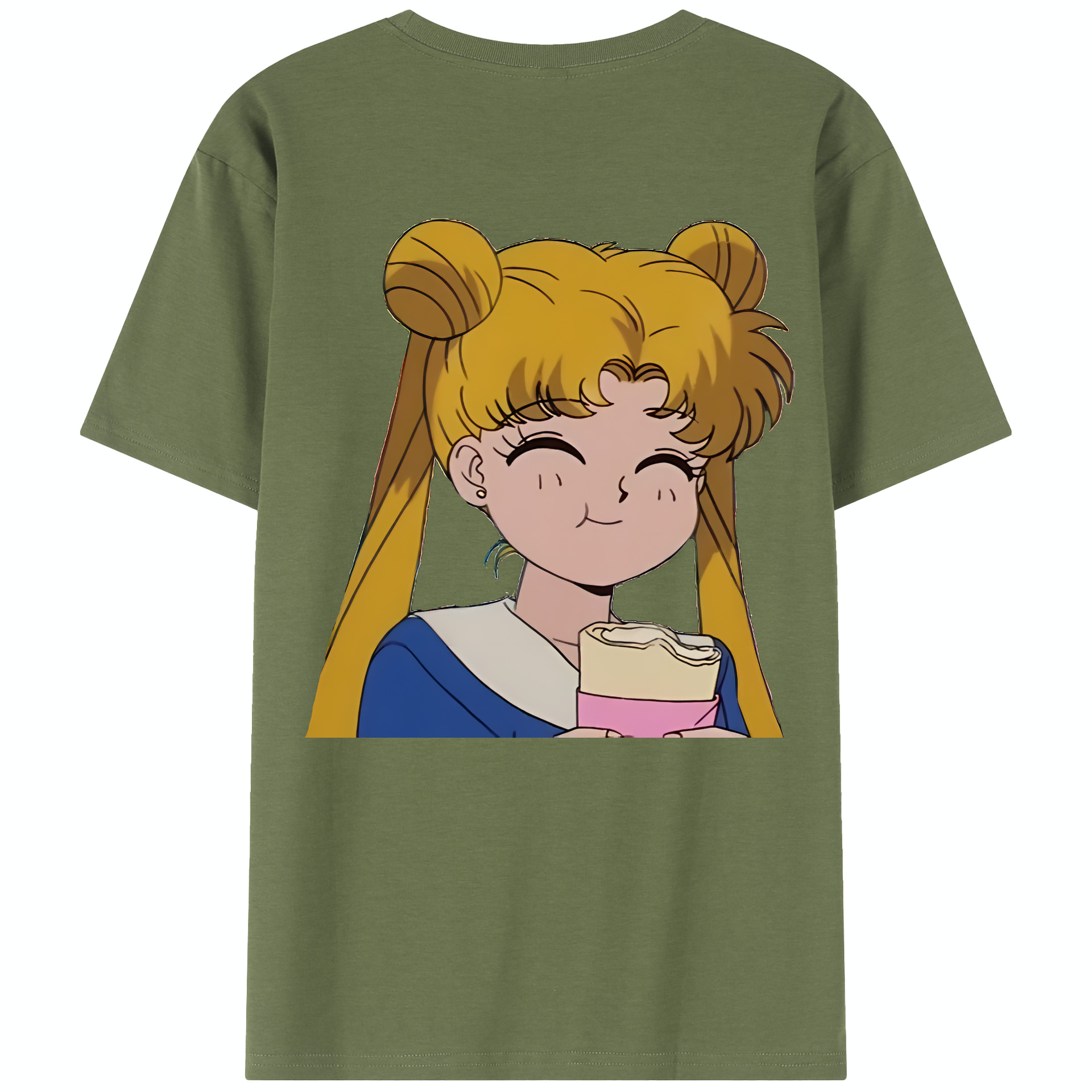 （画像用） 美少女戦士セーラームーン 愛野 美奈子 あいの みなこ Sailor Moon Aino Minako 綿100％半袖Tシャツ（背面プリント）